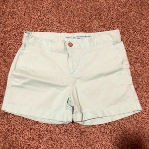 Light blue khaki shorts